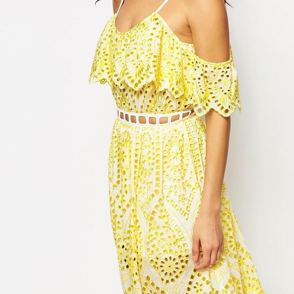 🆕 Foxiedox Eyelet Lace Overlay Dress - Picture 3 of 3